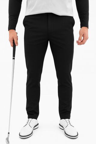 BOSCOBEL BLACK TAPERED TROUSERS