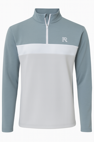 MOUNTAIN SPRINGS MULTI COLOURED 1/4 ZIP TOP