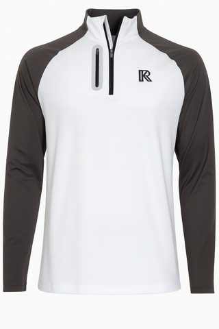 BARNBOUGLE BLACK AND WHITE 1/4 ZIP TOP