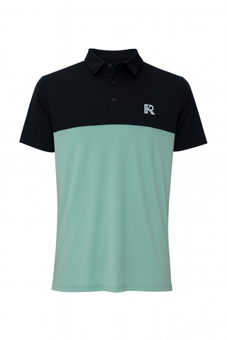 GRAND DUNES GREEN AND BLACK POLO